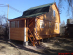Дом из бруса 6×4. Строительство в Вологодской области.